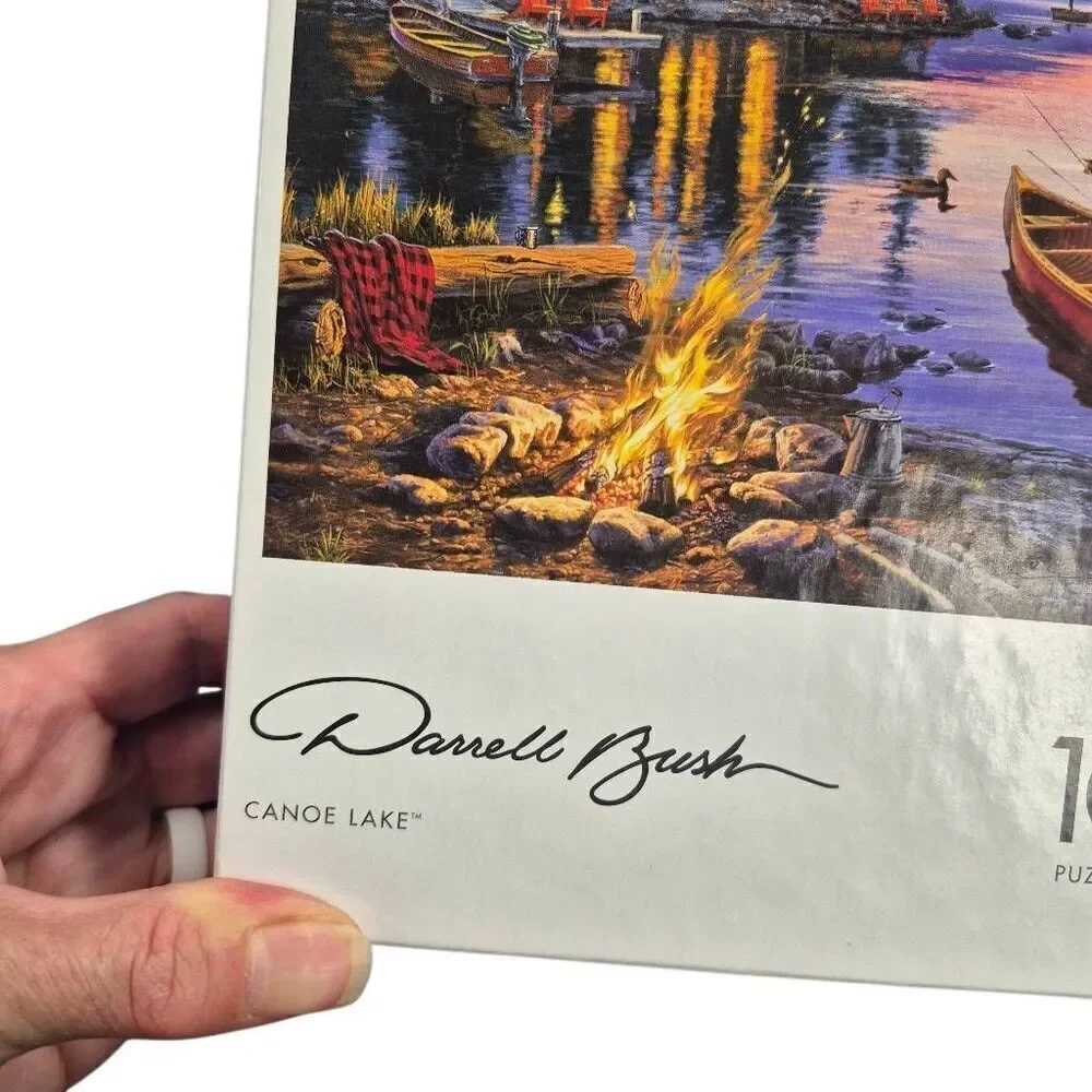 Buffalo Games Darrell Bush Canoe Lake 1000 pc Jigsaw Puzzle